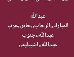  الرحاب،عبدالله مبارك،غرب عبدالله،جنوب عبدالله،اشبيليه،جابر،المطلاع 