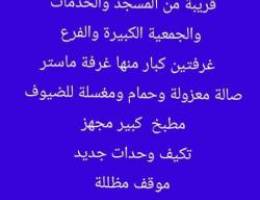  شقة للايجار جديدة اول ل ساكن مع رؤف كبير جدا في بيان ق ٨ قريبة للمسجد 