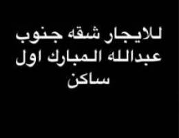  للايجار شقه في جنوب عبدالله المبارك 