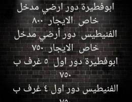  ابوفطيرة دور ارضي مدخل خاص ➖️الفنيطيس دور أرضي مدخل خاص 