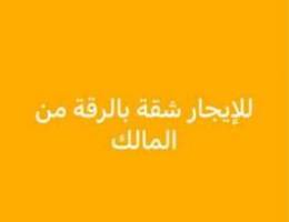  للإيجار بمنطقة الرقه شقة غرفتين 