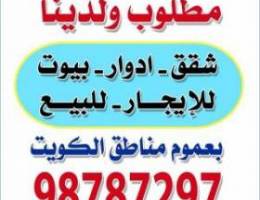  للإيجار 3 شقق في فهد الاحمد بقطع مختلفه الإيجار 350 دينار 3 مع غ للخاد 