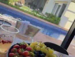  للاجار شاليه  5 غرف متوفر في العيد 