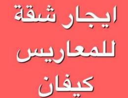  ايجار شقة للمعاريس في كيفان 