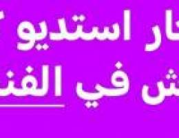  للايجار استديو كبير مفروش في الفنطاس للعائلات المقيمين 