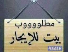  مطلوب بيت للايجار 