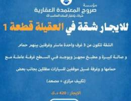  اللايجارشقة فى العقيلة قطعة1 