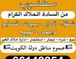  للايجار فيلا ثلاث ادوار في مبارك الكبير ق1 تكيف مركزي ومواقف سيارات 