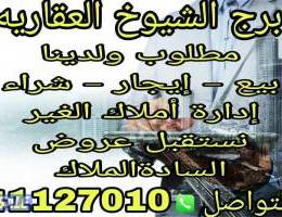  للإيجار شقه في فهد الاحمد 