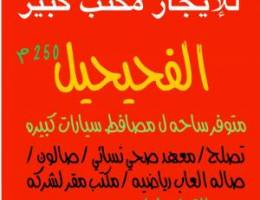  للإيجار مساحه 250 م تصلح صالون اتليه صاله العاب معهد صحي مقر 