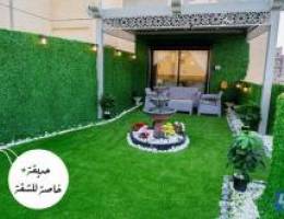  للإيجار شقة مفروشه لأصحاب الذوق الرفيع جديده وحديقة خاصه 