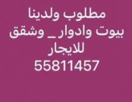  للايجار شقه في جنوب عبدالله المبارك 