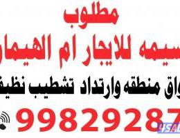  مطلوب قسيمه للايجار 