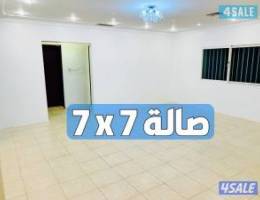  للإيجار دور ارضي كامل مع حوش ومخزنين في سلوى 