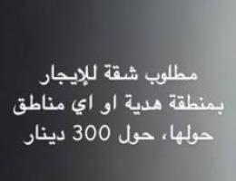  مطلوب شقة للايجار في هدية او مناطق حولها 