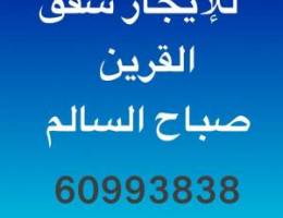  للايجارشقه في القرين وصباح السالم 