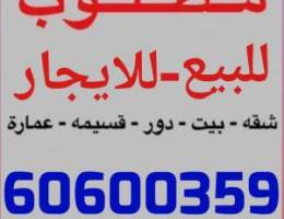  للايجار شقق جديده فى  سلوى و بيان 