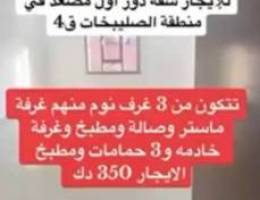  شقه بصليبيخات قطعه ٤ - الدور الاول - معاريس او عائله صغيره 