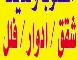  مطلوب للإيجار من الساده الأملاك شقق وادوار 