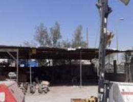  Storage space of 225m in Amghara for rent. ارض فضى وتحت مظلة للتخزين 