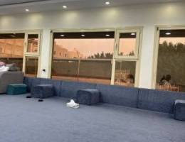  4 غرف صاله مطبخ 3 حمامات مركزي اصنصير 