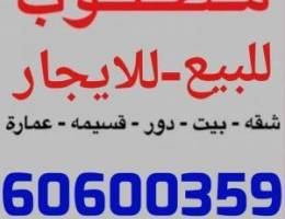  للايجار شقه الفنيطيس المسايل ابوفطيره صباح السالم العدان 