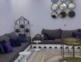  للايجار استراحة شهري اربع غرف و صالتين و دوانيه و مسبحين و مسطحات خضره 