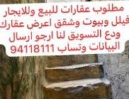  مطلوب عقارات للايجار مكتب التيسير العقاري سرعة بالانجاز وثقة 