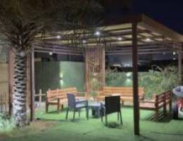  للإيجار شاليه دو ارضي مع حديقه خاصه ومدخل خاص متوفر 