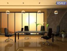  للإيجار مكاتب فخمة ( ديكور جاهز ) مساحات مختلفة وإطلاله رائعة 