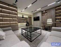  مكتب  مأثث اثاث راقي و ديكور جودة عالية جاهز الإيجار 450 kd مساحة 30 m 