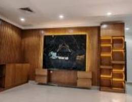  ٢ ماستر ٢ غرفتين بينهم حمام وغرفة عامل مع حمامها  وصاله ٩× ٨ وموقفان 