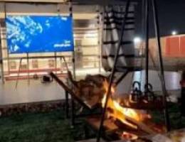  للإيجار مزرعه في العبدلي ق ٢ 