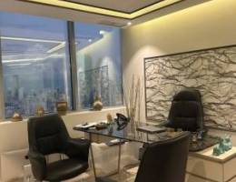  نصف دور تشطيب راقي تصميم ايطالي دور عالي اطلاله مميزة 5 ارقام آليه 