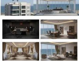  ايجار شقق و مكاتب و صالون 