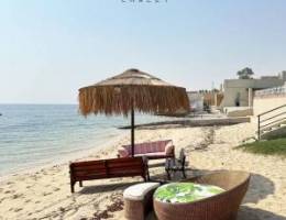  للايجار شالية على البحر المفتوح 