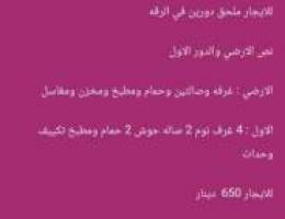 للايجار نص بيت دوبلكس ف الرقه ق١ 