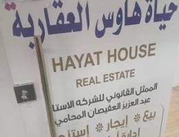  شقه للايجار في صباح الأحمد ثلاث غرف وصاله 