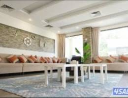  صباح الاحمد البحريه المرحله الثالثه صف أول شاليه كامل غير مقسم 