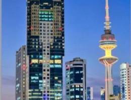  للإيجار دور كامل في برج حديث دور ١٦ بالديره قهوة او مطعم او نادي 