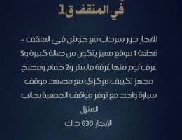  للإيجار دور سرداب في المنقف 