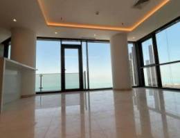  شقة نصف مفروشة مع بلكونة إطلالة بحرية للإيجار في ضاحية حصة المبارك 