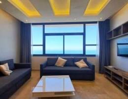  شقة مفروشة إطلالة بحرية للإيجار في السالمية 