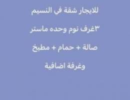  للايجار شقة في النسيم 