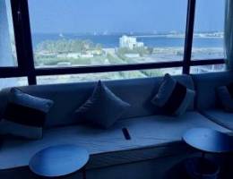  شقق للبيع مفروش ٢غرفه ٢حمام صاله ومطبخ ابو حليفه أمام البحر 