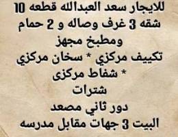  شقه للايجار - دور للايجار 